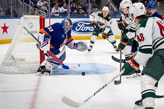Islanders s Rittichem v bráně podlehli Wild, Chmelař debutoval v NHL