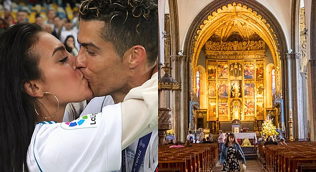 Cristiano Ronaldo a jeho láska Georgina si řeknou ano v katedrále na Madeiře