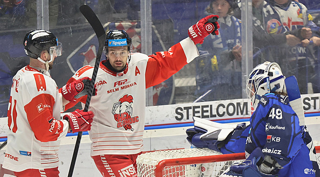 Třinec deklasoval Hradec, Olomouc prodloužila bídnou sérii Vítkovic