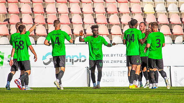 Příbram vyhrála v Ústí a je pátá, Chrudim si v 90. minutě vystřelila důležité body