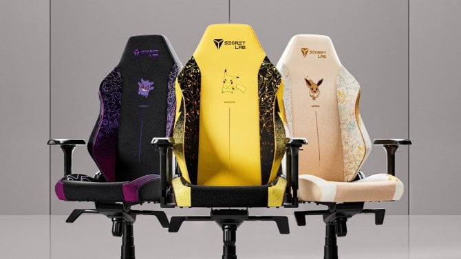 Sedněte si do svého oblíbeného Pokémona. Secretlab uvádí herní židle s Pikachu, Gengarem i Eevee
